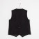 School vest for a boy, black color, height 122 cm