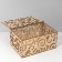 Universal casket for trifles "lace" 20 × 14 × 9.5 cm, plywood, beige color