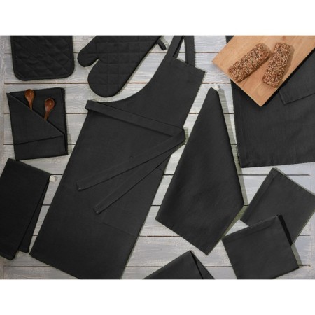 Black mittens and size, size 18x30 cm, black color-1