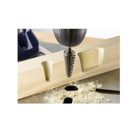Ball horded on wood KWB, 15x35 mm, shank d = 6 mm, carbon steel-1