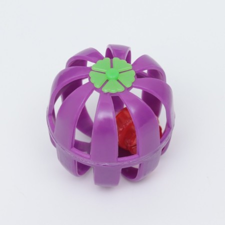 Ball for cats with a bell, purple-1