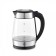 Electric kettle BQ-KT1738G, glass, 2200 watts, 1.7 l, silver-black