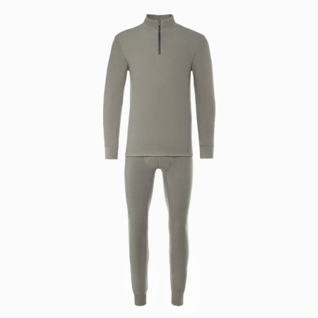 Male thermal underwear, size 54-56 (height 170-176 cm), gray color, fleece, 100% polyester-8