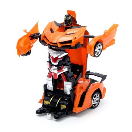 Robot radio -controlled Lambo, transforms from the remote control, scale 1:18, color orange-6