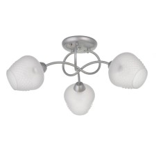 Chandelier 1085/3SL 40W E27 silver 54x54x24 cm Bayerlux