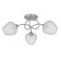 Chandelier 1085/3SL 40W E27 silver 54x54x24 cm Bayerlux