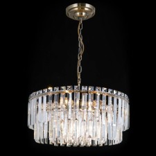 Suspended chandelier Citilux “Foundation” CL303193, 9X60W, E14, brown color
