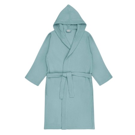 Wafel bathrobe Sofi de Marko naomi, with a hood, size S, menthol color
