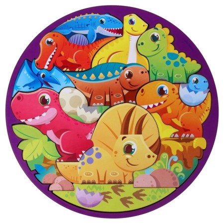 Puzzle "dinosaurs", color hint-1