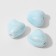 Ceramic "heart" 12 mm, (set of 3 pcs.), Blue color