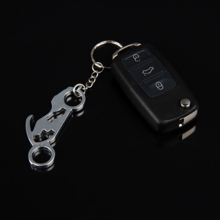 Cartage keychain, motorcycle, metal