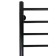 The electric heated tower "Sanprise" Aurora P8, 500x800 mm, left, black