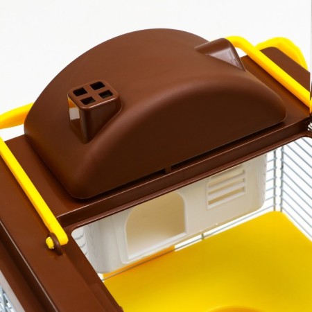 The cage for rodents "Pigzon", 31 x 24 x 30 cm, brown-3