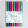 Foamiran metallized "Rainbow strips" 2 mm format A4 set 5 sheets