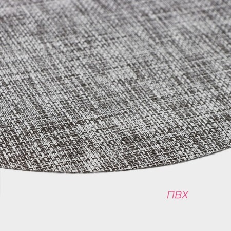Serving napkin on the table “DI”, d = 38 cm, dark gray color-1
