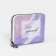 Lightning wallet, card for cards, for coins, lilac color