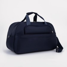 Road bag on lightning, 2 external pockets, a long belt, blue color