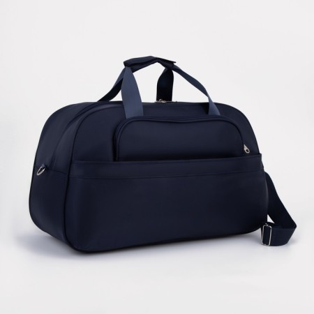 Road bag on lightning, 2 external pockets, a long belt, blue color