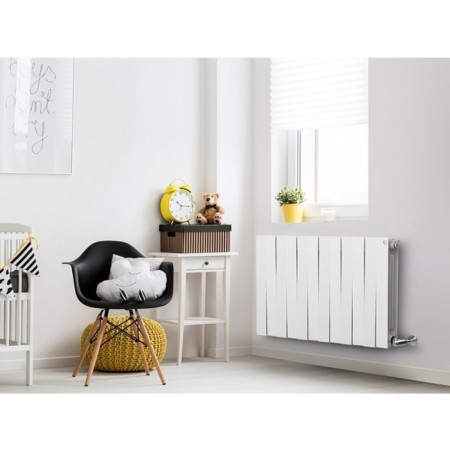 Bimetallic radiator Royal Thermo Pianoforte New/Bianco Traffico, 500 x 100 mm, 6 sections-2