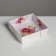 Confectionery packaging, boxing box with PVC lid, "flowers", 12 x 12 x 3 cm