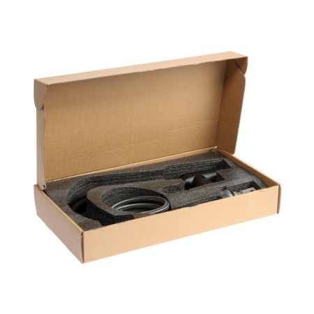 Kitchen mixer Zein Z86, single -leaf, cartridge ceramics 40 mm, stainvated. Steel, black-11