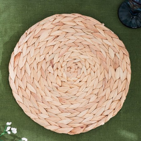 Serving napkin, D 30 x 0.5 cm, water hyacinth-1