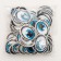 A set of Thermonacles "Eyes": right and left, 2.7 × 2 cm, oval, blue color, 100 pcs.