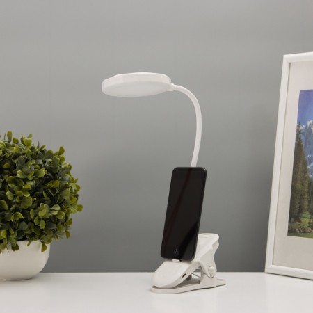 Lamp on a clothespin with a stand for the phone "Fine" 5W Led USB 2700-6500k White-5