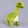 Soft musical toy "Dinosaurus", 20 cm, green color