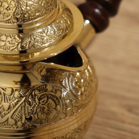 Turk with a lid 20x11x14 cm, brass-3