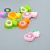 Decor for creativity rubber "Half of the fruit" set of 15 pcs mix 1.8x3.2x0.6 cm