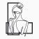 Decoration wall for the interior, panel on a wall made of wood "girl", 44 x 55 cm