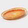 Glass Serving Oval Dula "Juicy Orange", 24.5 × 15 cm, Orange color