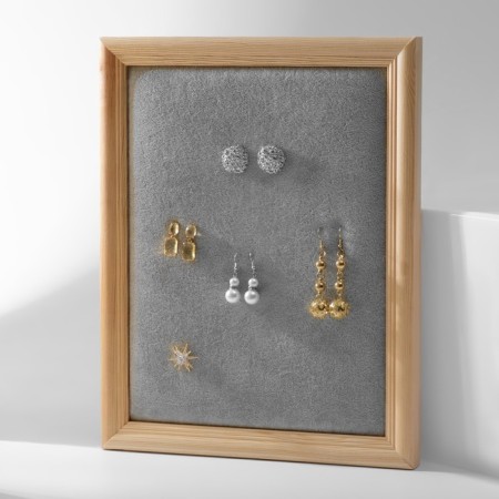 Steacle for earrings "Frame" 26 × 33 × 2.5 cm, color gray color-1
