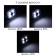 Battery flashlight, 200 mAh, 4 LED, 3 modes, USB