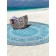 Pareo and beach rug "Blue Mandala", d = 150 cm