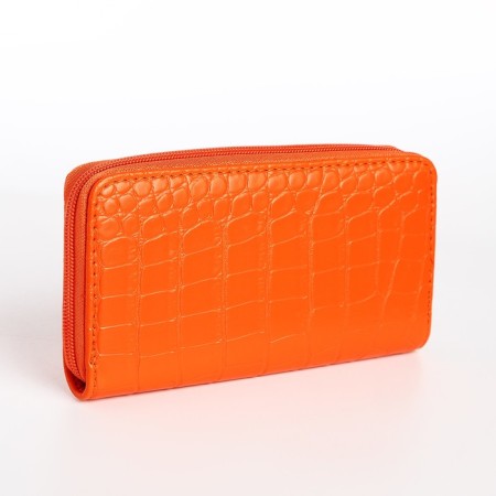 Women's wallet with lightning, orange color-1