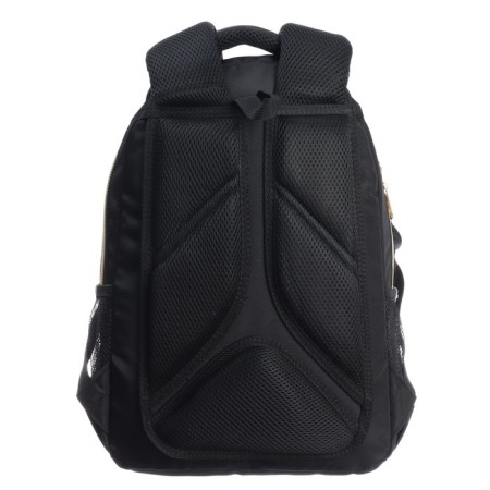 School backpack, 40 x 27 x 20 cm, Grizzly, ergonomic back, laptop department, black-5