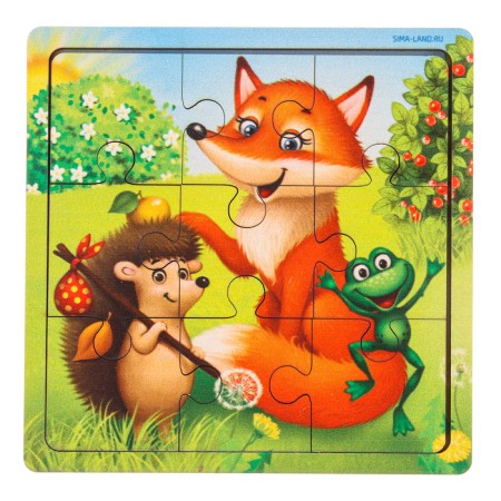 Puzzle "Forest animals", 9 details-1