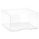 Paper block stand 90 x 90 x 50 mm, plastic, transparent