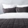 Cover with pillowcases "Soft", size 160x220 cm, dark gray color
