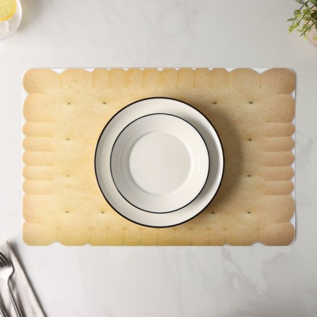 Serving napkin on the table “Cracker”, 43 × 28 cm, sandy color-4