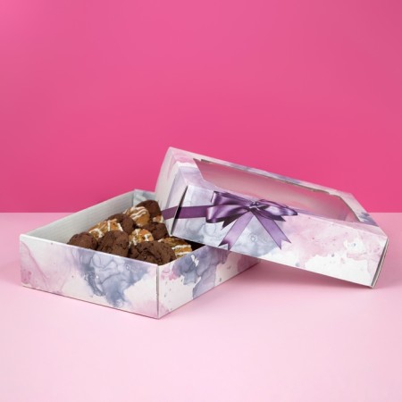 The box is self-charged, the lid is, with the window, the “melody” 18 x 15 x 5 cm-3