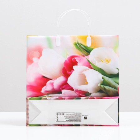 Package "Tender Tulips", soft plastic, 30 x 30 cm, 120 μm-1