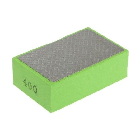 Sponge diamond grinding tundra, 90 x 55 x 30 mm, P400, for stone, porcelain tile, tile 105138-2