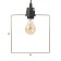 Economic light "Fiori" 3x40W E27 Black-gold 42x42x78 cm.