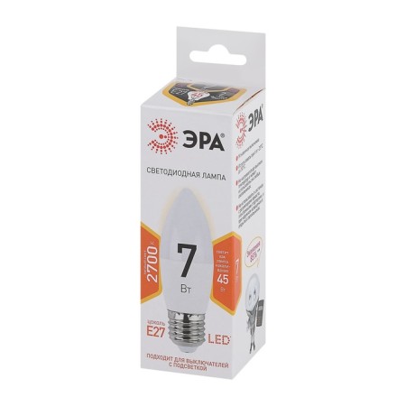 LED LED era Standard "candle", 7 watts, E27, 560 lm, 2700k, glow warm white-1