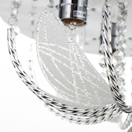 Svetogor chandelier "Drops" 4x60W E27 LED lighting chrome40x40cm-9