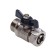 Ballic Aqualink, PN 10, 1/2 "x 20 mm, external thread/ts, butterfly, nickel.