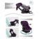 AMAROBABY BRILLANT, ISOFIX fastening, class D, group 0+/1/2/3 (0-36 kg), purple color